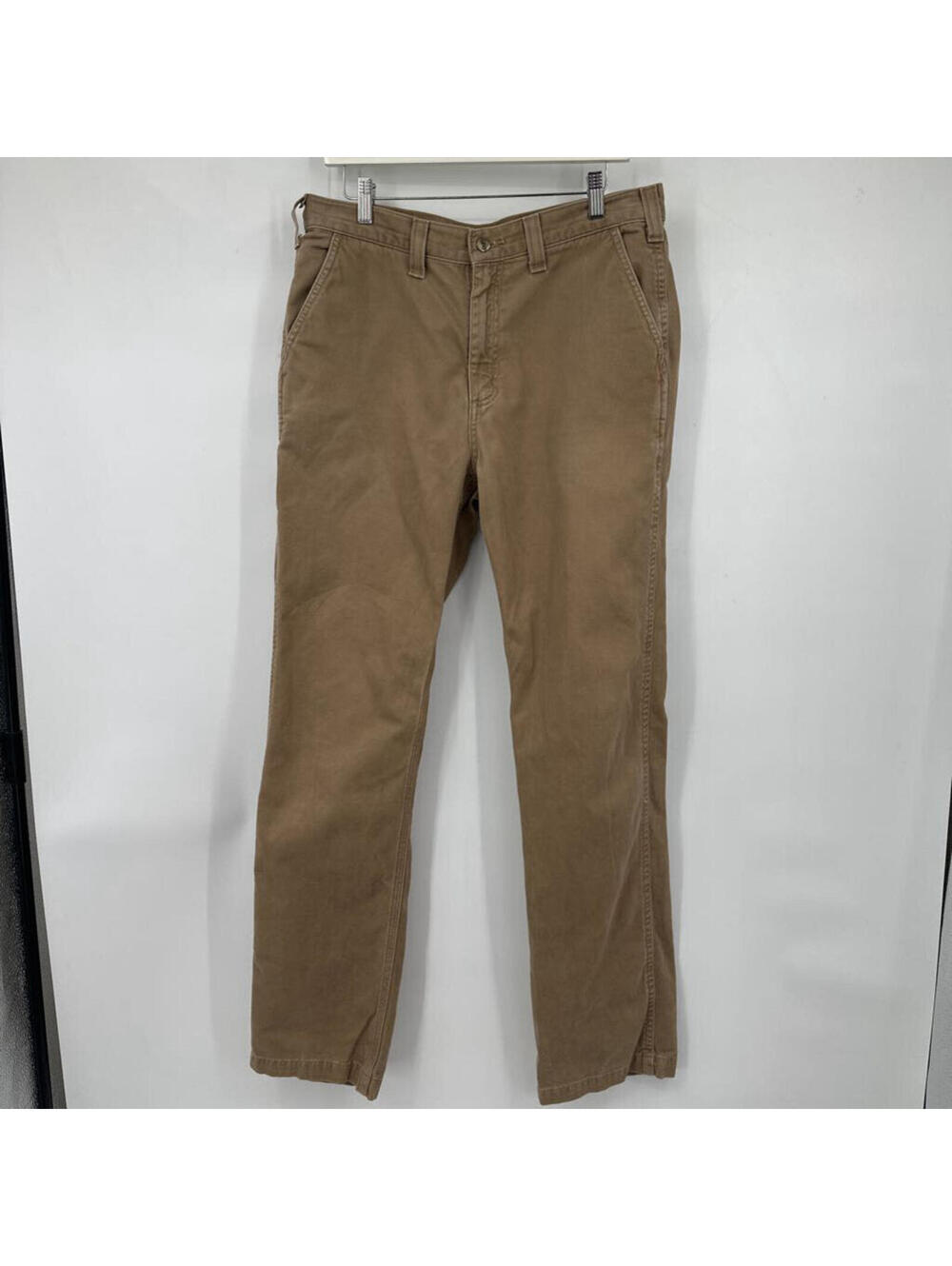 Men's Carhartt Relaxed Fit Cotton Brown Khaki Jeans 34x34